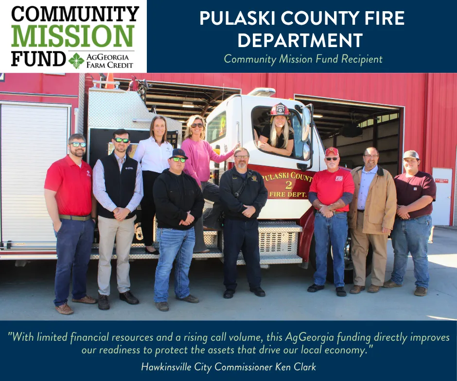 AgGeorgia Community Mission Fund Recipient - Pulaski Fire Department