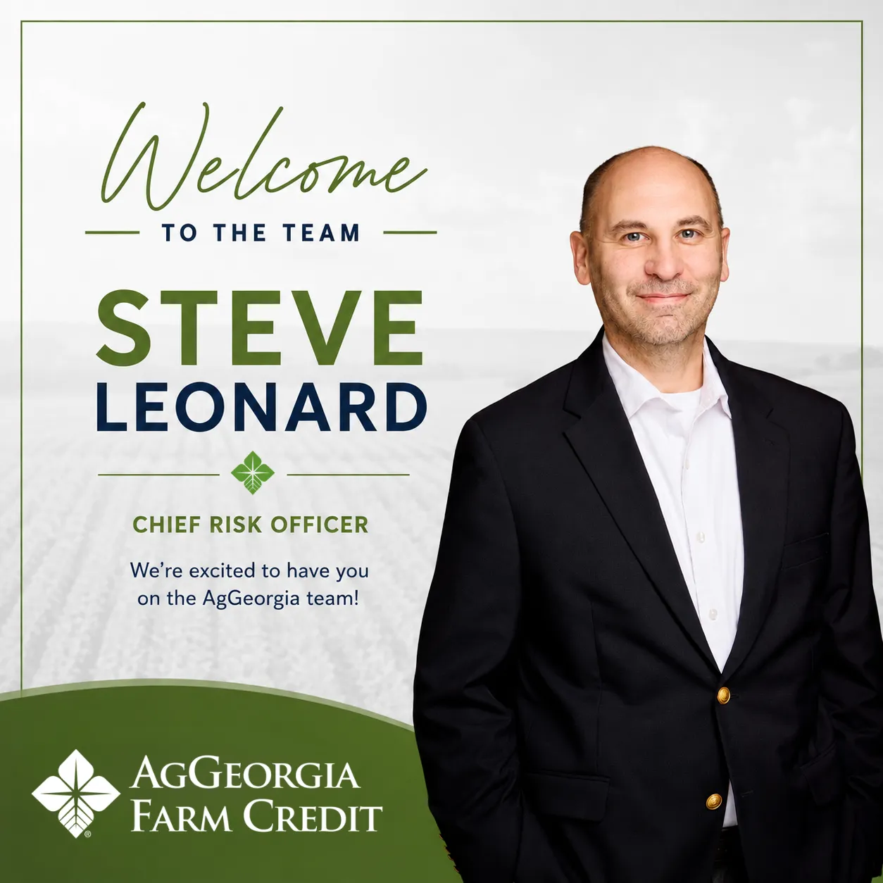 AgGeorgia Farm Credit's New Chief Risk Officer, Steve Leonard